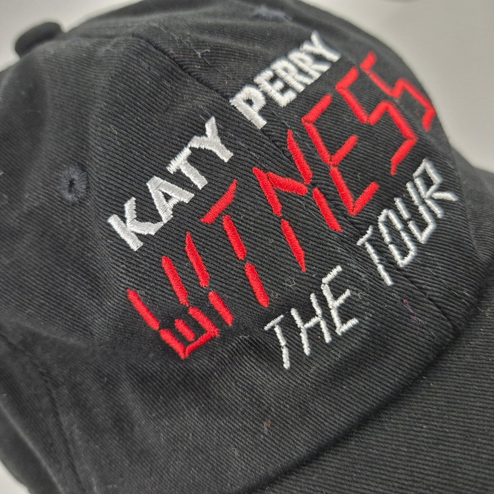 Katy Perry Witness The Tour Baseball Cap Hat Black Cotton Concert Merch Nissi - Picture 2 of 8